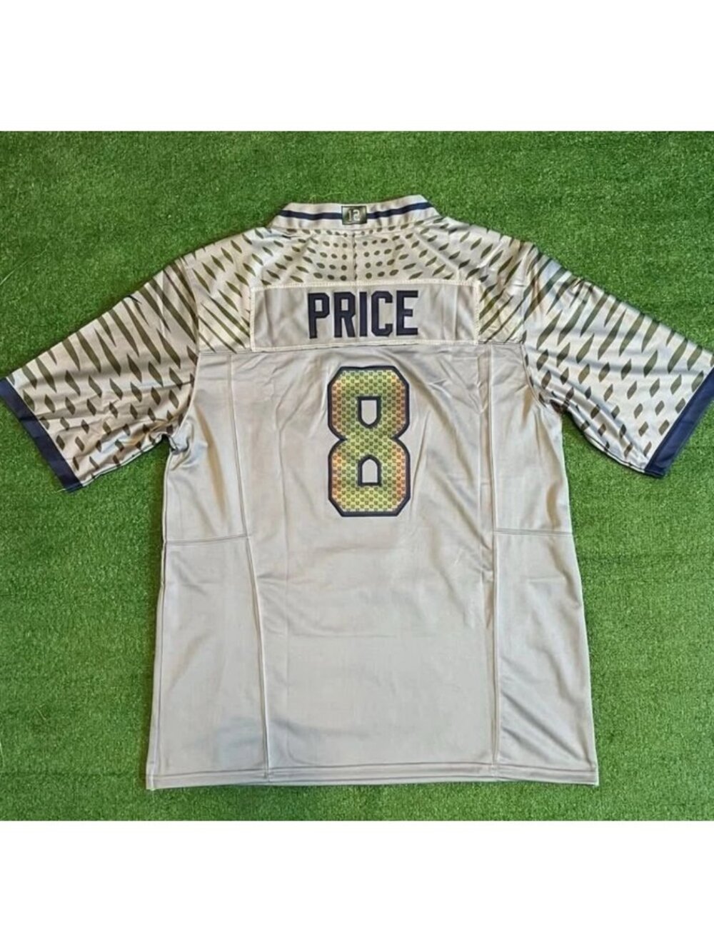Jadarian Price Grey Vapor Stitched Jersey